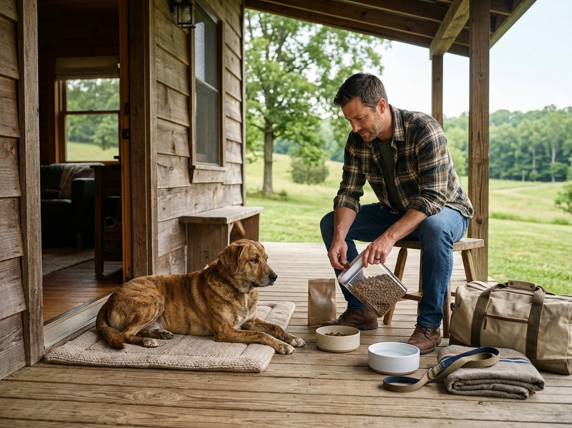 Sådan planlægger du en weekendtur med hund med sensitiv mave